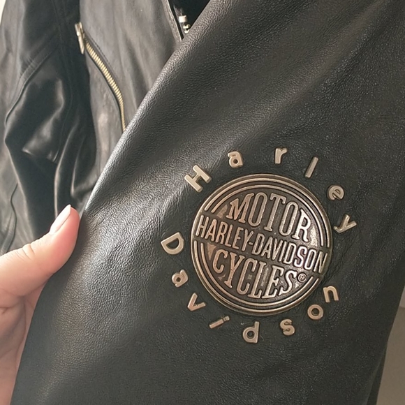 Vintage Leather Bomber Harley Davidson Jacket - Picture 4 of 9